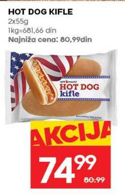Hot dog kifle