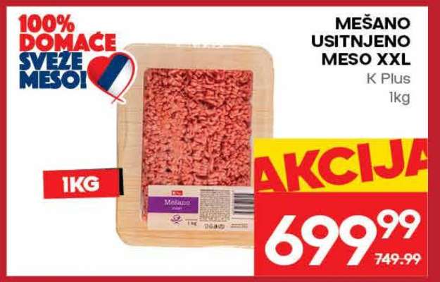 MEŠANO USITNJENO MESO XXL