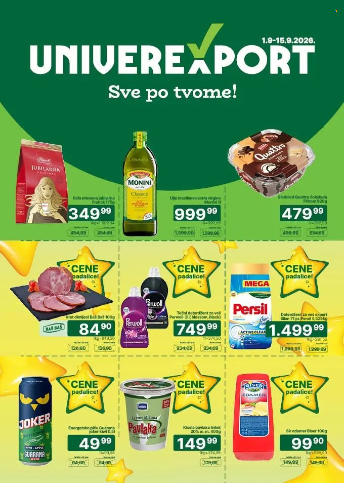 Univerexport katalog - 01.09.2026 - 15.09.2026. Stranica 1