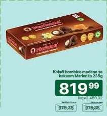 Kolači bombice medene sa kakaom Marlenka 235g