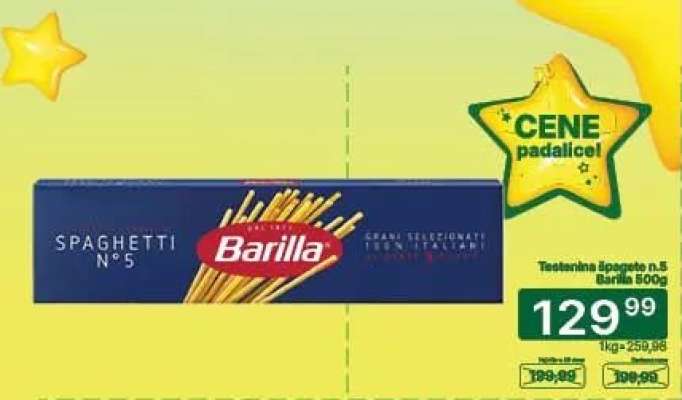 Testenina špagete n.5 Barilla 500g
