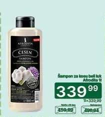Šampon za kosu beli luk Afrodita 1l