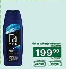 Gel za tuširanje men sport Fa 250ml