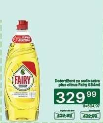 Deterdžent za sudje extra plus citrus Fairy 864ml