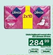 Uložci higijenski normal ultra duo Libresse 20 kom.