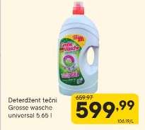 Deterdžent tečni Grosee wasche universal 5.65 l