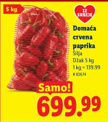 Domaća crvena paprika