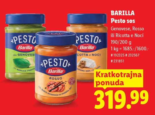 Barilla Pesto sos
