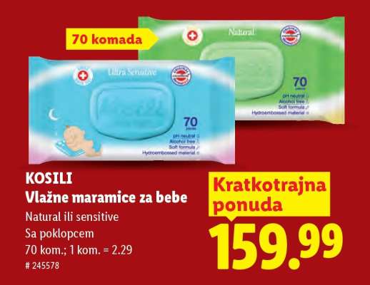 Kosili Vlažne maramice za bebe