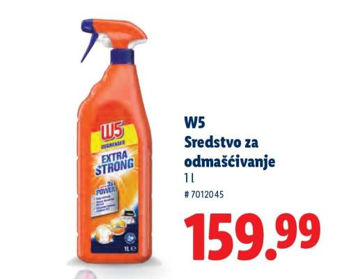 W5 Sredstvo za odmašćivanje
