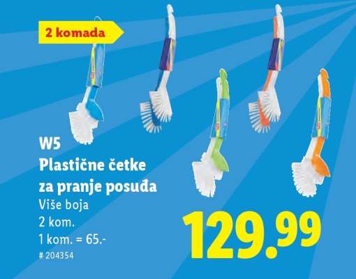 Plastične četke za pranje posuđa