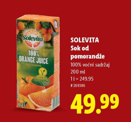 Solevita Sok od pomorandže