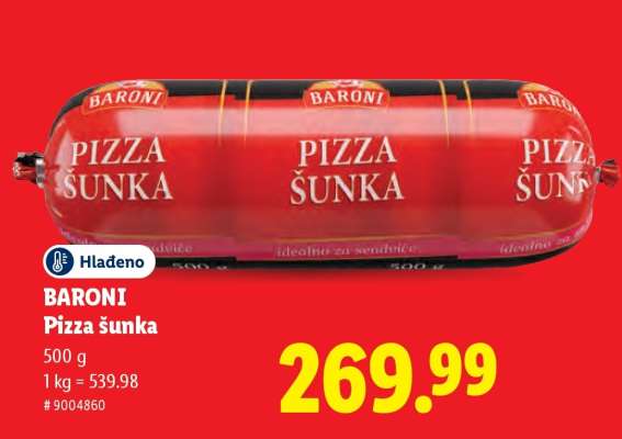Baroni Pizza šunka