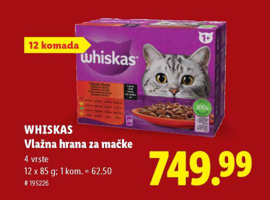 Whiskas, vlažna hrana za mačke