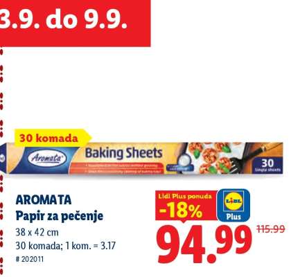 Aromata Papir za pečenje