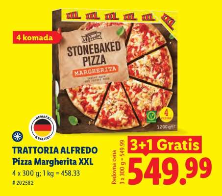 Trattoria Alfredo Pizza Margherita XXL