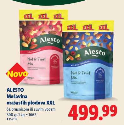 ALESTO Mešavina orašastih plodova XXL