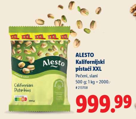 Alesto Kalifornijski pistaći XXL