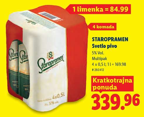 Staropramen Svetlo pivo