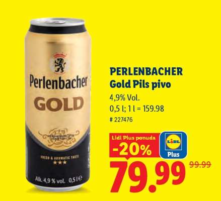 Perlenbacher Gold Pils pivo