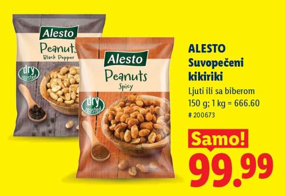 ALESTO Suvopečeni kikiriki