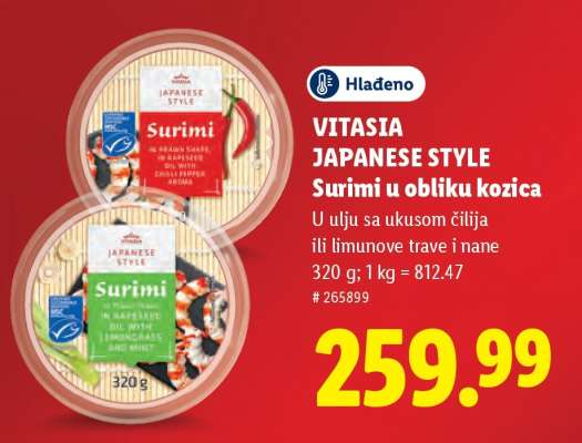 Vitasia Japanese Style Surimi u obliku kozica