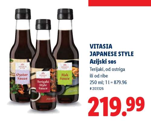VITASIA JAPANESE STYLE Azijski sos
