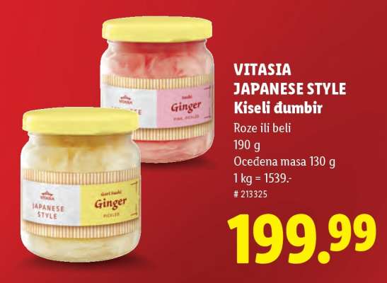 Vitasia Japanese Style Kiseli đumbir
