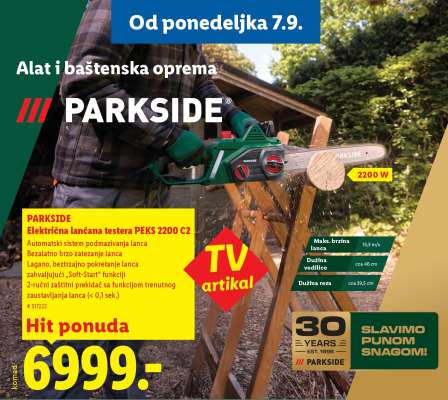 PARKSIDE Električna lančana testera PEKS 2200 C2