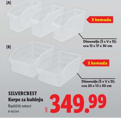 SILVERCREST Korpe za kuhinju