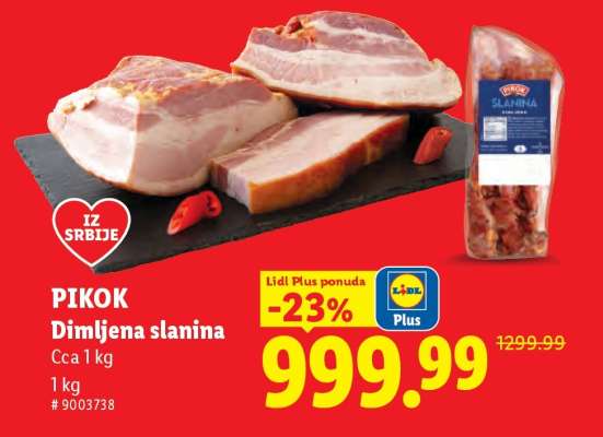 Pikok Dimljena slanina