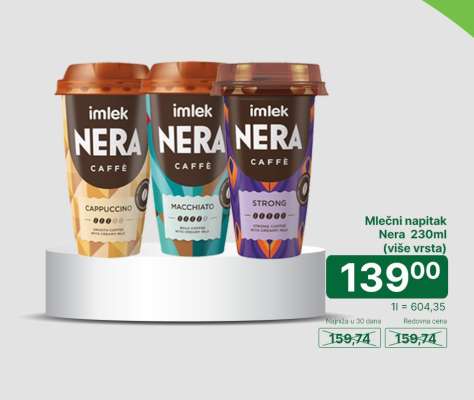Mlečni napitak Nera 230ml (više vrsta)