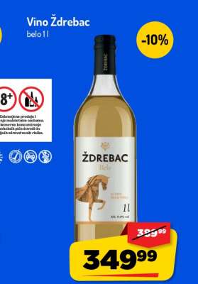 Vino Ždrebac Belo, 1l