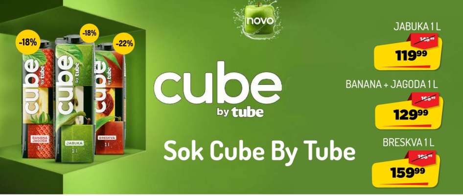 Sok Cube by Tube Jabuka 1L
