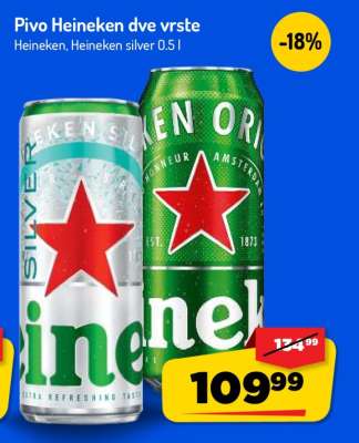 Pivo Heineken dve vrste