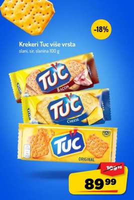Krekeri Tuc više vrsta