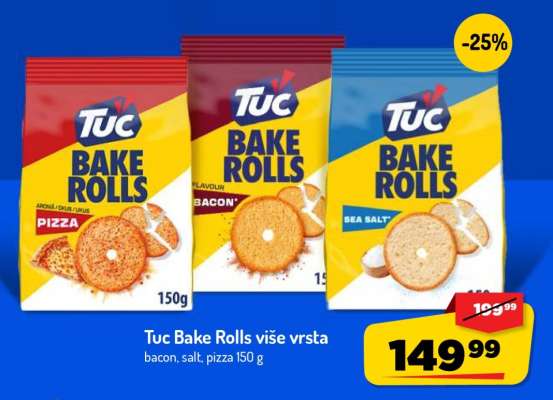 Tuc Bake Rolls više vrsta