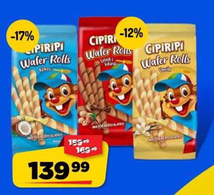CipiRipi Wafer Rolls