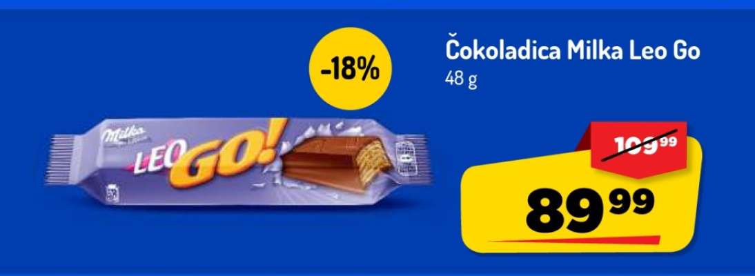 Čokoladica Milka Leo Go