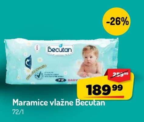 Maramice vlažne Becutan