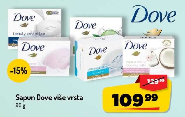 Sapun Dove više vrsta