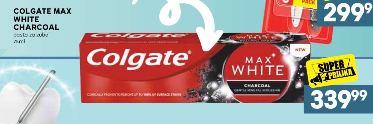 COLGATE MAX WHITE CHARCOAL