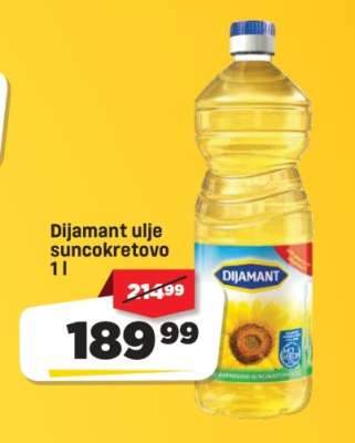 Dijamant ulje suncokretovo 1 l