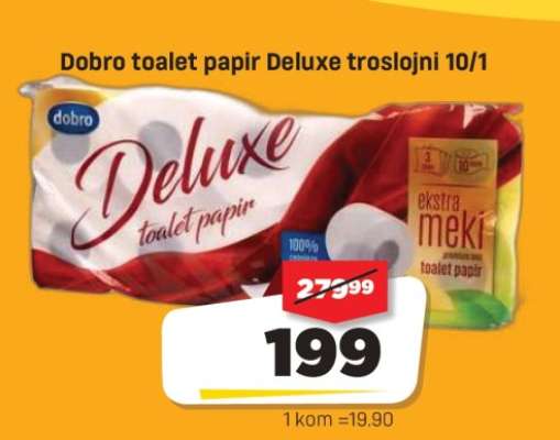 Dobro toalet papir deluxe troslojni 10/1