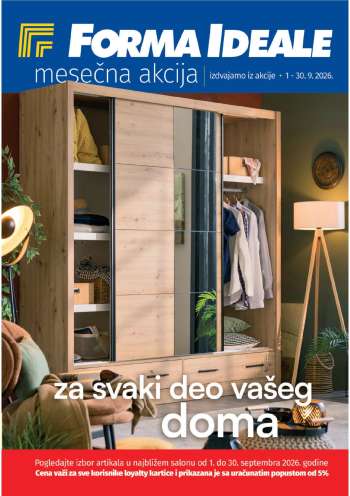 Forma Ideale katalog - 01.09.2026 - 30.09.2026.