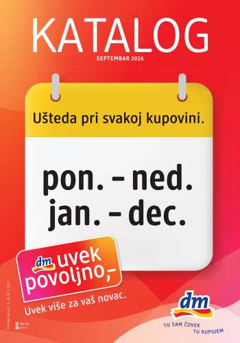 dm drogerie katalog - 01.09.2026 - 30.09.2026.
