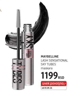 MAYBELLINE LASH SENSATIONAL SKY TUBES maskara