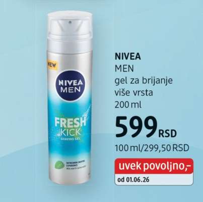 Nivea Men gel za brijanje