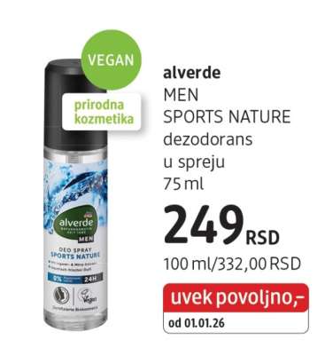 alverde MEN SPORTS NATURE