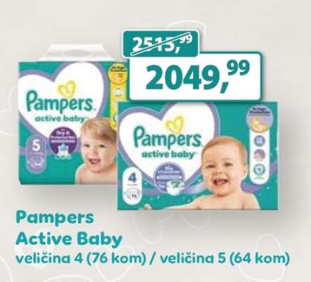 Pampers active baby